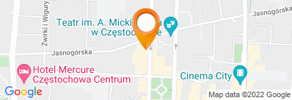 mapa - Częstochowa