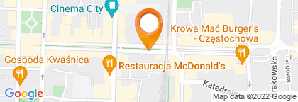 mapa - Częstochowa