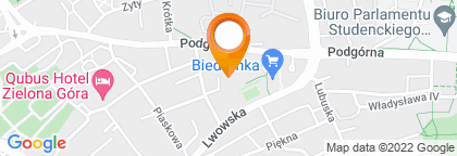 mapa - Zielona Góra