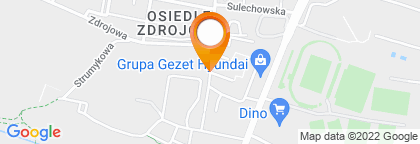 mapa - Zielona Góra