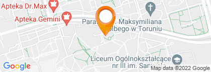 mapa - Toruń