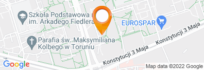 mapa - Toruń