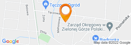 mapa - Zielona Góra