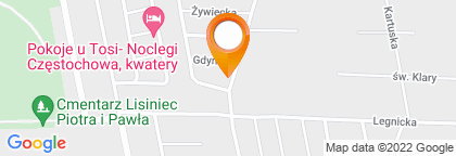 mapa - Częstochowa