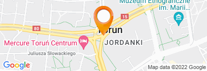mapa - Toruń