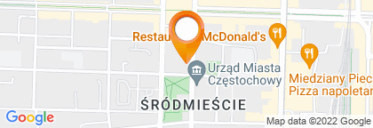 mapa - Częstochowa