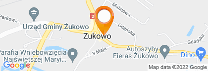 mapa - Żukowo