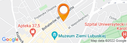mapa - Zielona Góra