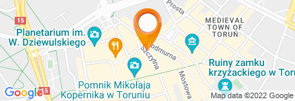 mapa - Toruń